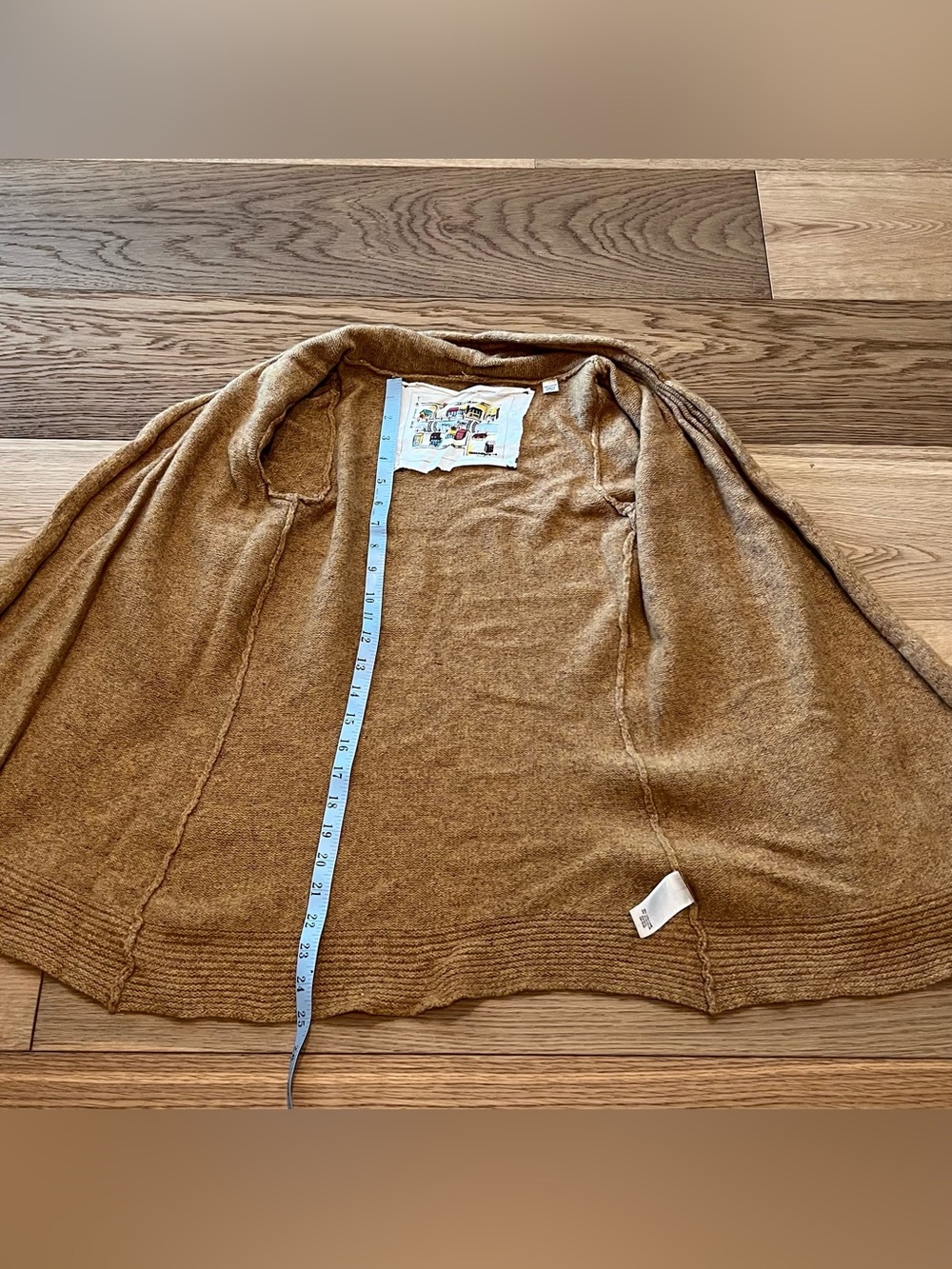 Anthropologie Meguro River Golden Mustard Open Cardigan - Picture 6 of 6
